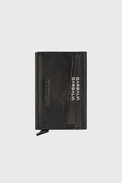Zoozie Bags Tarjetero Negro 100% Piel Auténtica